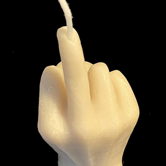Beige Middle Finger Candle - Picture 5 of 5